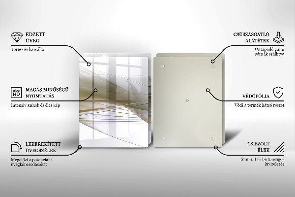 Copertura piano cottura Disegno di linee astratte