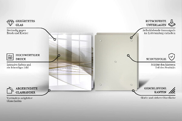 Copertura piano cottura Disegno di linee astratte