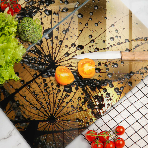 Copri piano cottura in vetro Rugiada e denti di leone