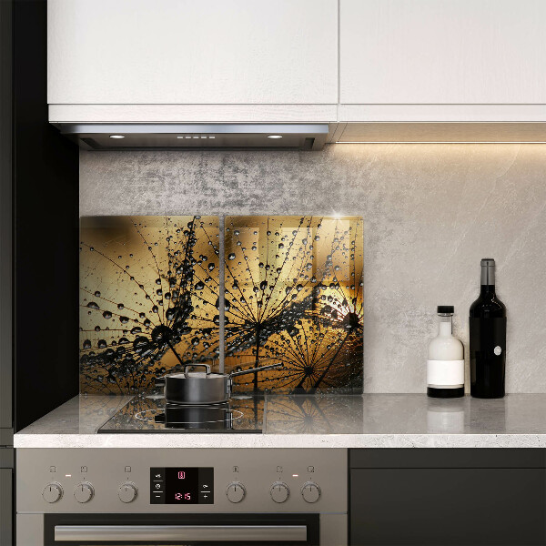 Copri piano cottura in vetro Rugiada e denti di leone