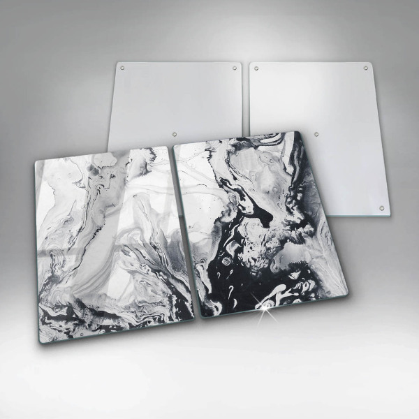 Copri piano cottura in vetro Astrazione dell'inchiostro