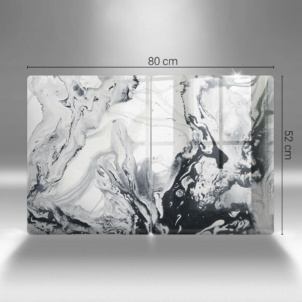 Copri piano cottura in vetro Astrazione dell'inchiostro