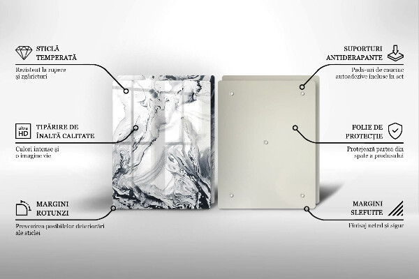 Copri piano cottura in vetro Astrazione dell'inchiostro