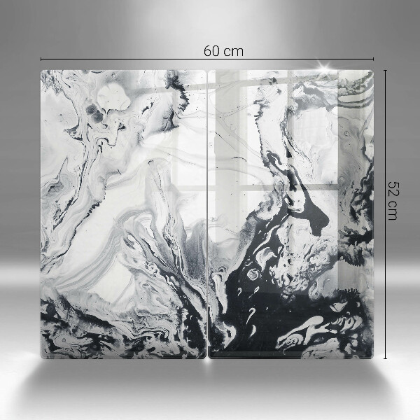 Copri piano cottura in vetro Astrazione dell'inchiostro