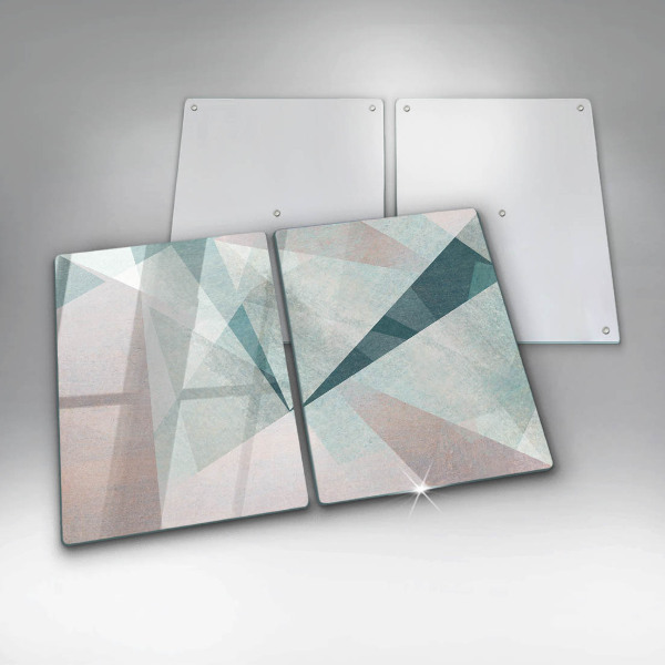 Copri piano cottura in vetro Astrazione tagliente