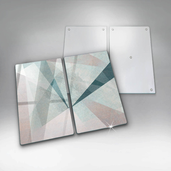 Copri piano cottura in vetro Astrazione tagliente