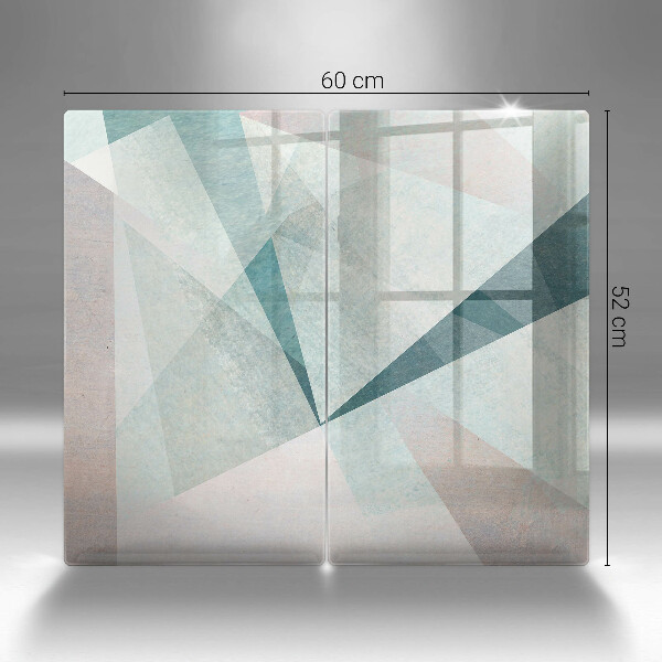 Copri piano cottura in vetro Astrazione tagliente