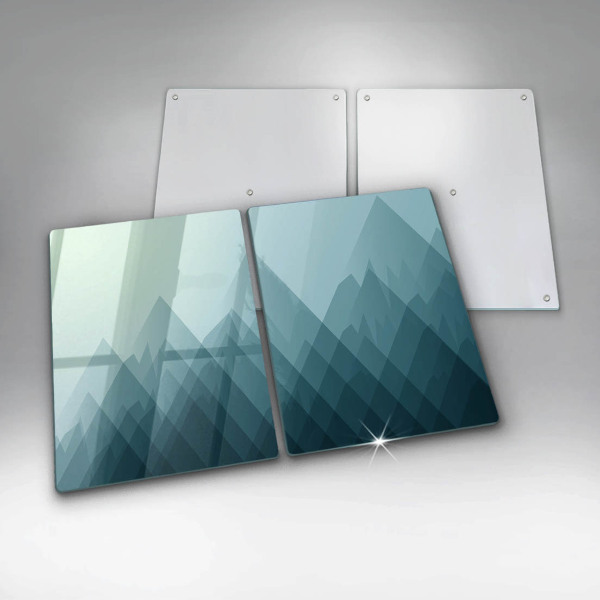 Copri piano cottura in vetro Montagne astratte