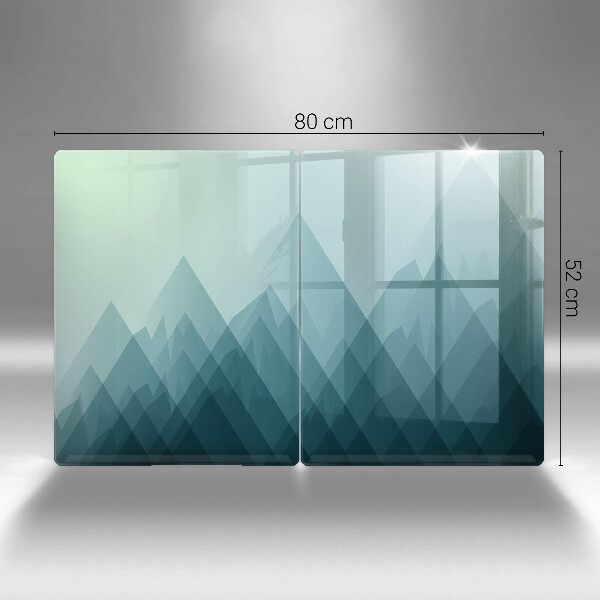 Copri piano cottura in vetro Montagne astratte