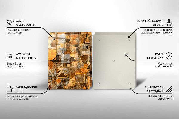 Copertura piano cottura Modello senza giunture di figure geometriche
