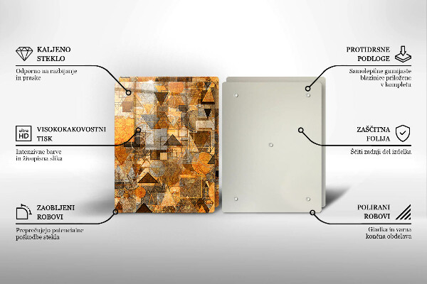 Copertura piano cottura Modello senza giunture di figure geometriche