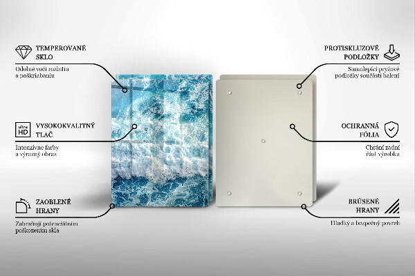 Copertura piano cottura Onde dell'acqua di mare