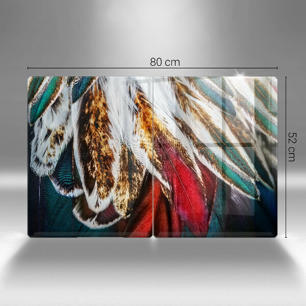 Copertura piano cottura Piume di uccelli boho