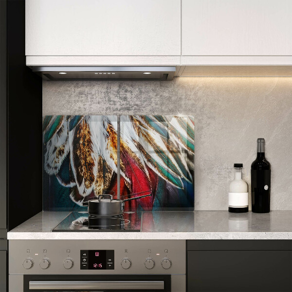 Copertura piano cottura Piume di uccelli boho