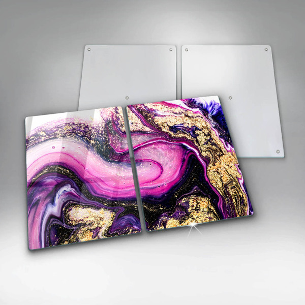 Copri piano cottura Oro di disegno astratto