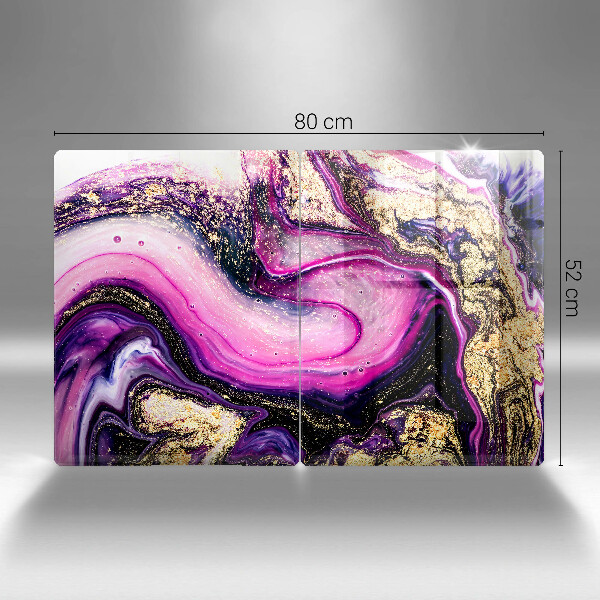 Copri piano cottura Oro di disegno astratto