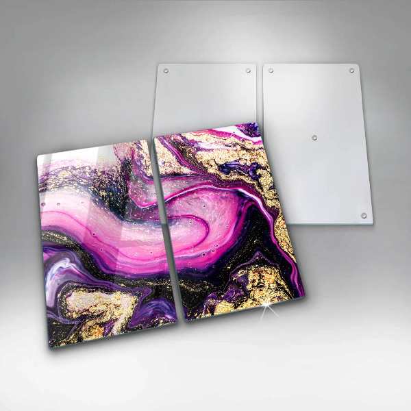 Copri piano cottura Oro di disegno astratto