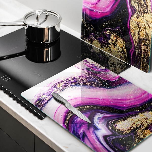 Copri piano cottura Oro di disegno astratto