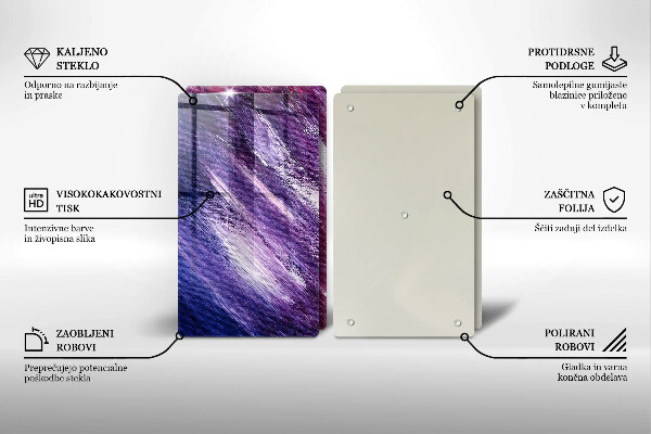 Copri piano cottura in vetro Dipingi l'astrazione