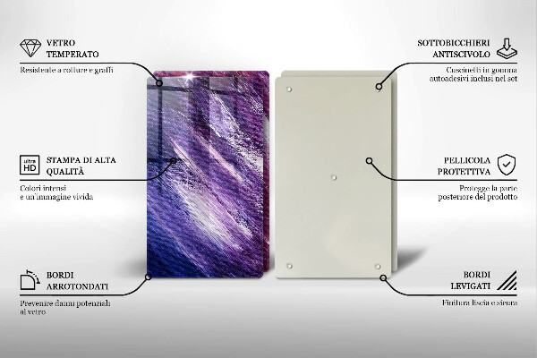 Copri piano cottura in vetro Dipingi l'astrazione