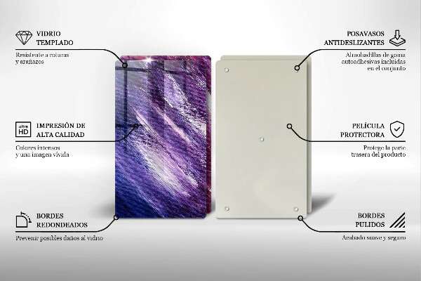 Copri piano cottura in vetro Dipingi l'astrazione