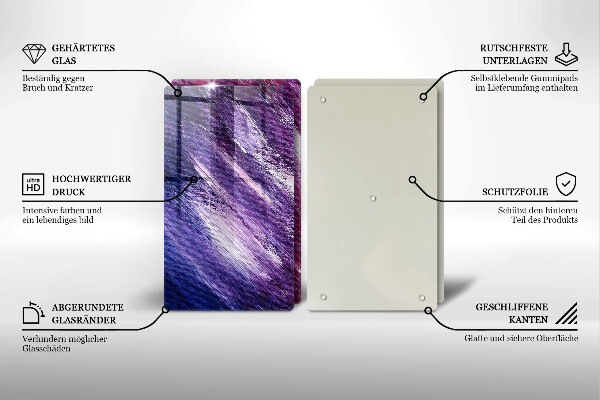 Copri piano cottura in vetro Dipingi l'astrazione