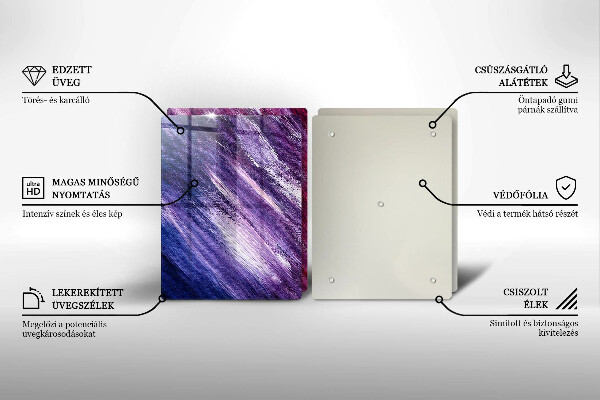 Copri piano cottura in vetro Dipingi l'astrazione