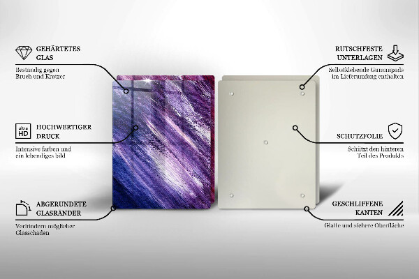 Copri piano cottura in vetro Dipingi l'astrazione