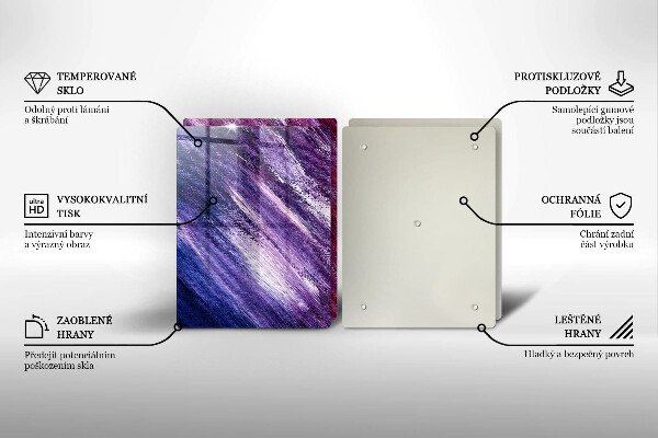 Copri piano cottura in vetro Dipingi l'astrazione