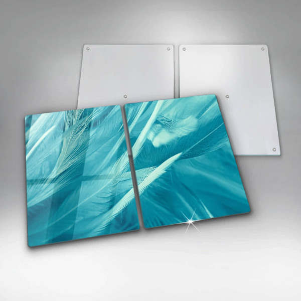 Copri piano cottura in vetro Piume delicate