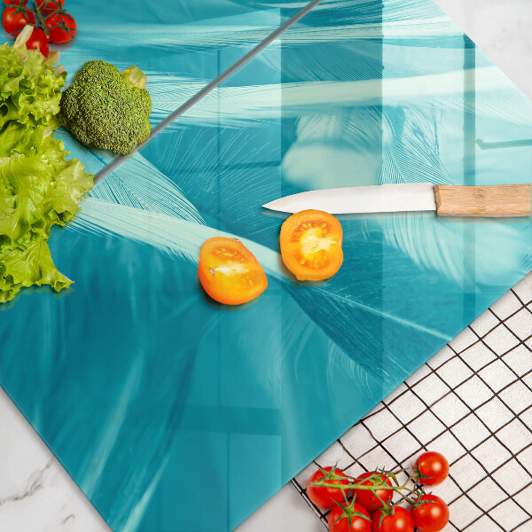 Copri piano cottura in vetro Piume delicate