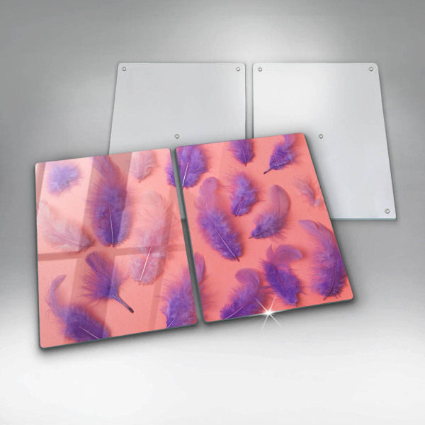 Copri piano cottura in vetro Piume soffici