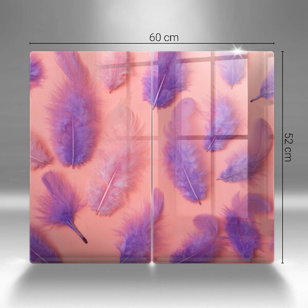 Copri piano cottura in vetro Piume soffici