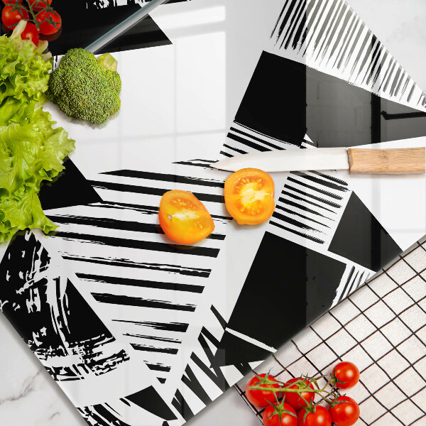 Copri piano cottura in vetro Triangoli geometrici