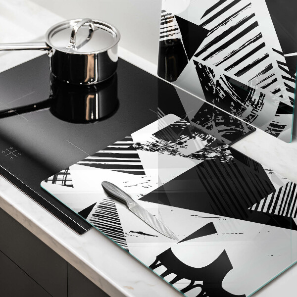 Copri piano cottura in vetro Triangoli geometrici