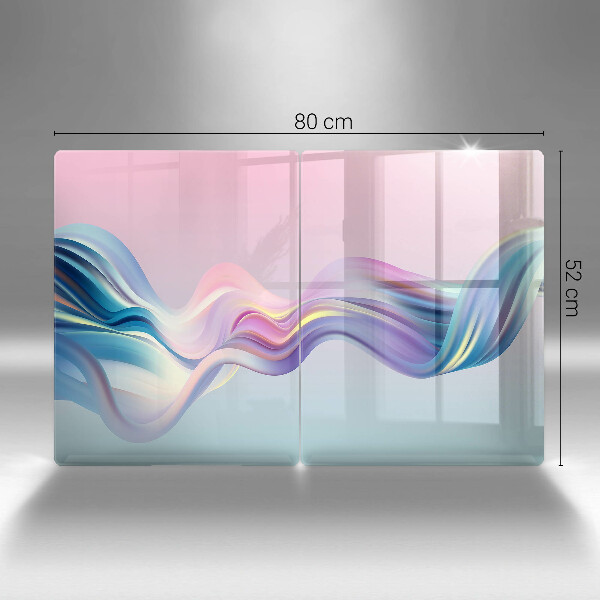 Copri piano cottura Astrazione pastello