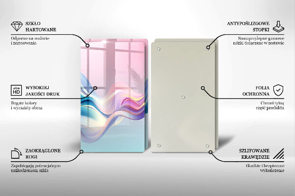 Copri piano cottura Astrazione pastello