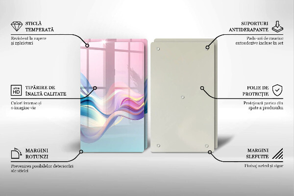 Copri piano cottura Astrazione pastello