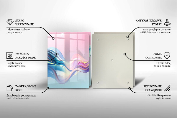 Copri piano cottura Astrazione pastello