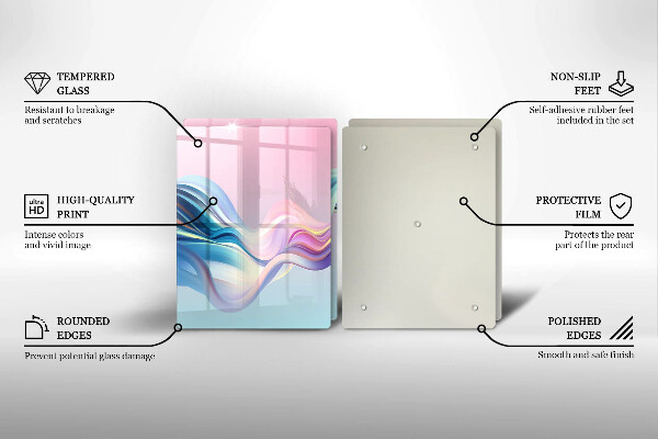 Copri piano cottura Astrazione pastello