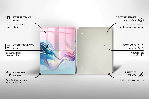 Copri piano cottura Astrazione pastello