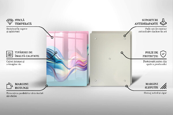 Copri piano cottura Astrazione pastello