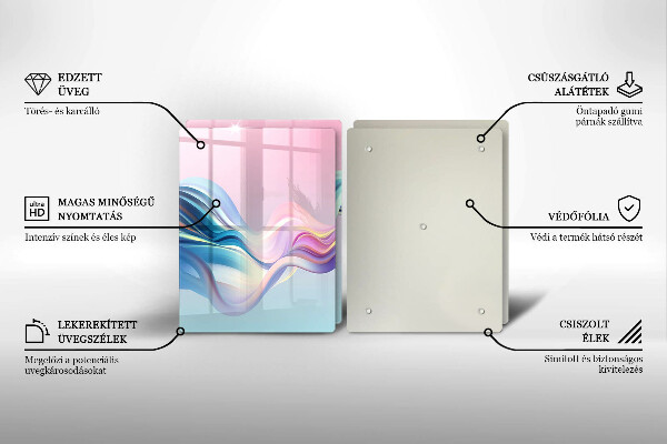 Copri piano cottura Astrazione pastello