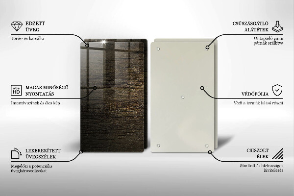 Copertura piano cottura Struttura della corteccia di legno