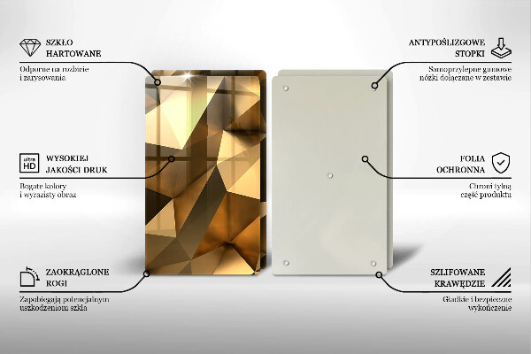 Copri piano cottura in vetro Sfondo di astrazione della struttura