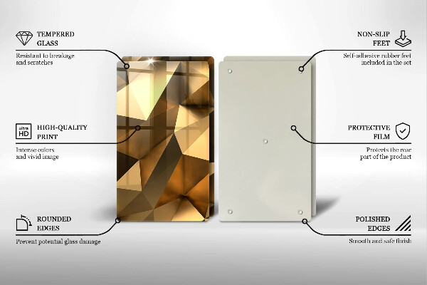 Copri piano cottura in vetro Sfondo di astrazione della struttura