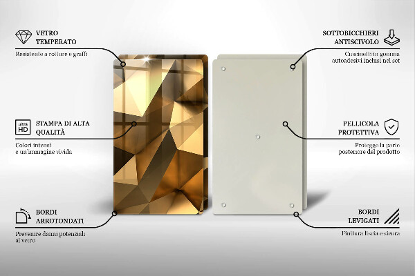 Copri piano cottura in vetro Sfondo di astrazione della struttura
