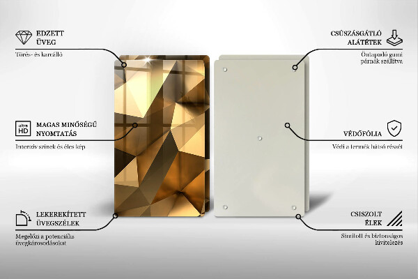 Copri piano cottura in vetro Sfondo di astrazione della struttura