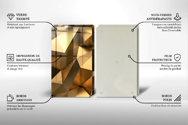 Copri piano cottura in vetro Sfondo di astrazione della struttura