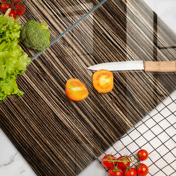 Copri piano cottura in vetro Struttura del legno